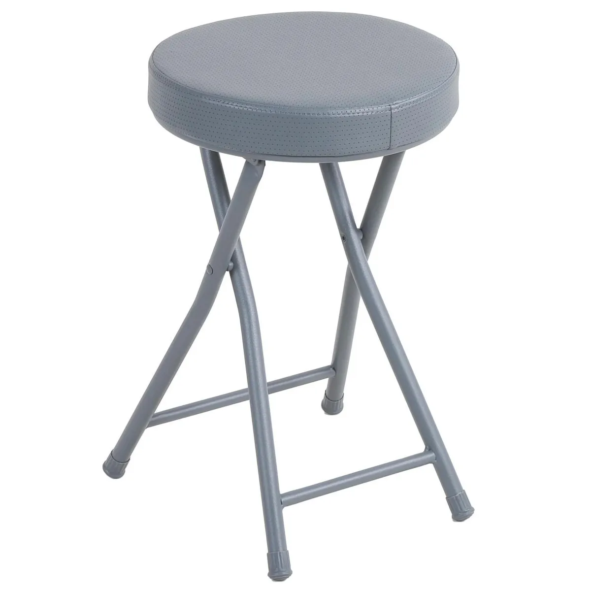 Banco Dobrável em Pu Cinza Just Home Collection, marca Just Home Collection - Foto Principal