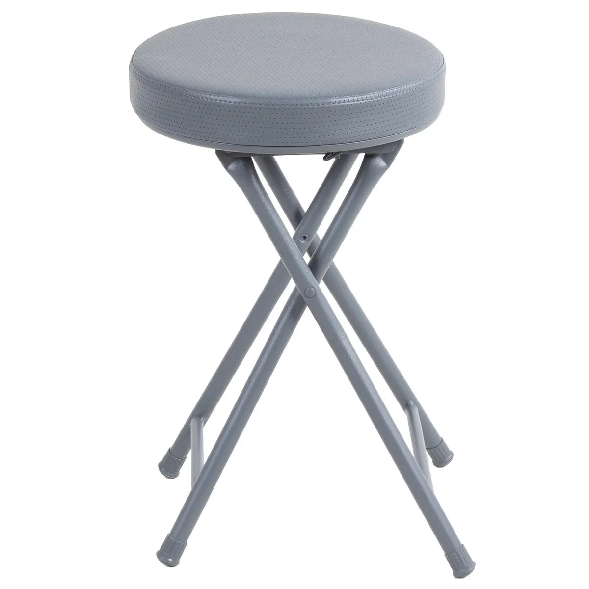 Banco Dobrável em Pu Cinza Just Home Collection, marca Just Home Collection - Foto 2
