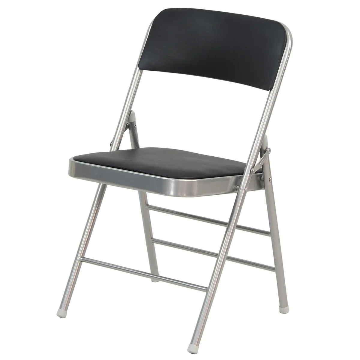 Cadeira Dobrável de Pu Preto Just Home Collection, marca Just Home Collection - Foto Principal