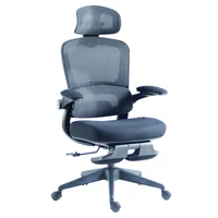 Cadeira Ergo Mesh Mendoza Preta Just Home Collection