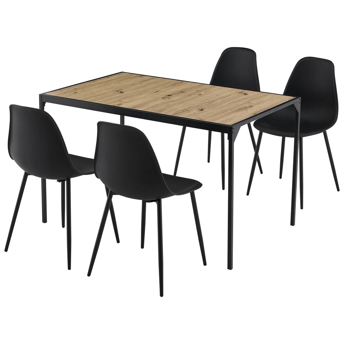 Conjunto de Jantar Mesa com 4 Cadeiras Aramissa Just Home Collection, marca Just Home Collection - Foto Principal