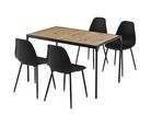 Conjunto de Jantar Mesa com 4 Cadeiras Aramissa Just Home Collection