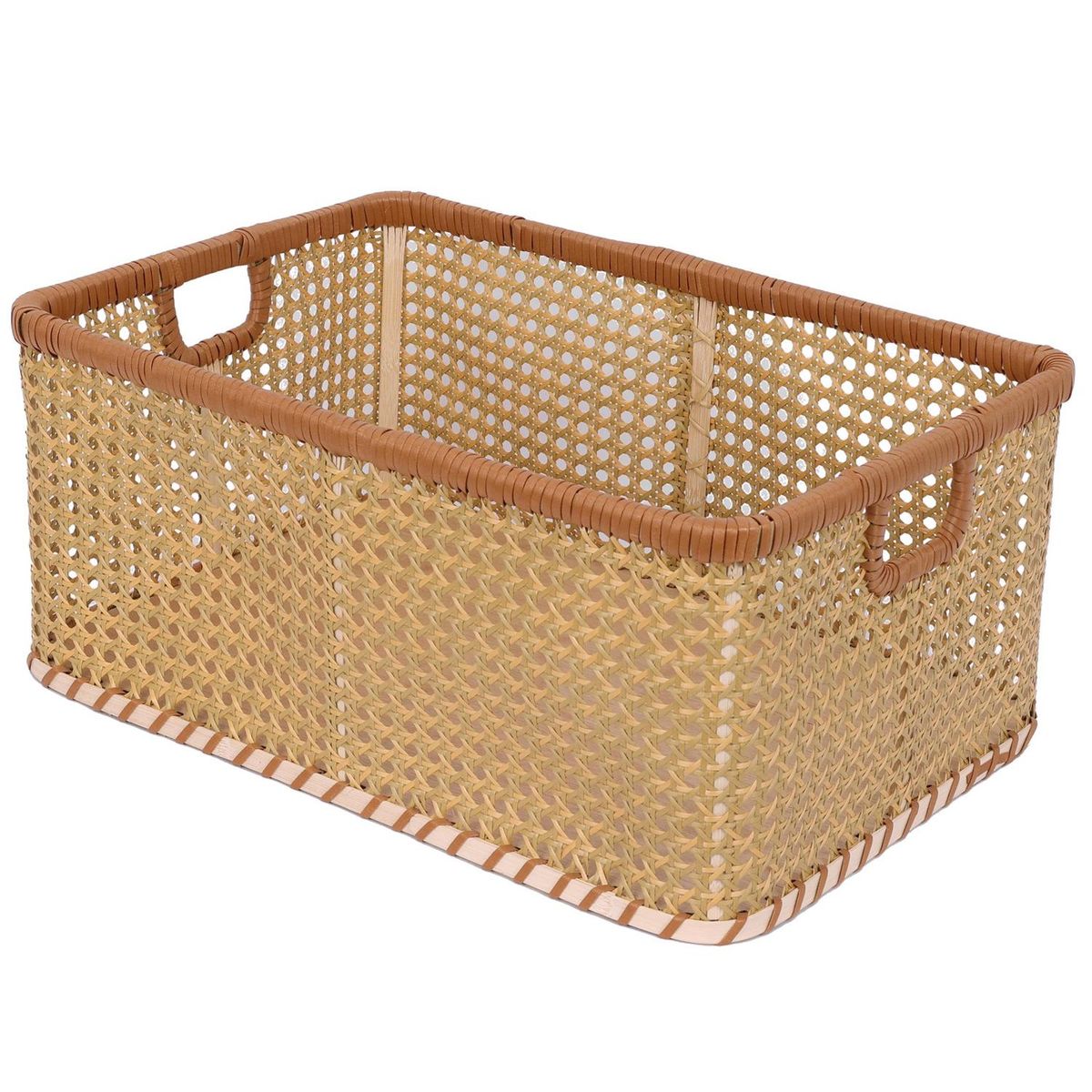 Cesto Trançado 46x31x20 Cm Natural Just Home Collection, marca Just Home Collection - Foto Principal