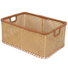 Cesto Trançado 46x31x20 Cm Natural Just Home Collection