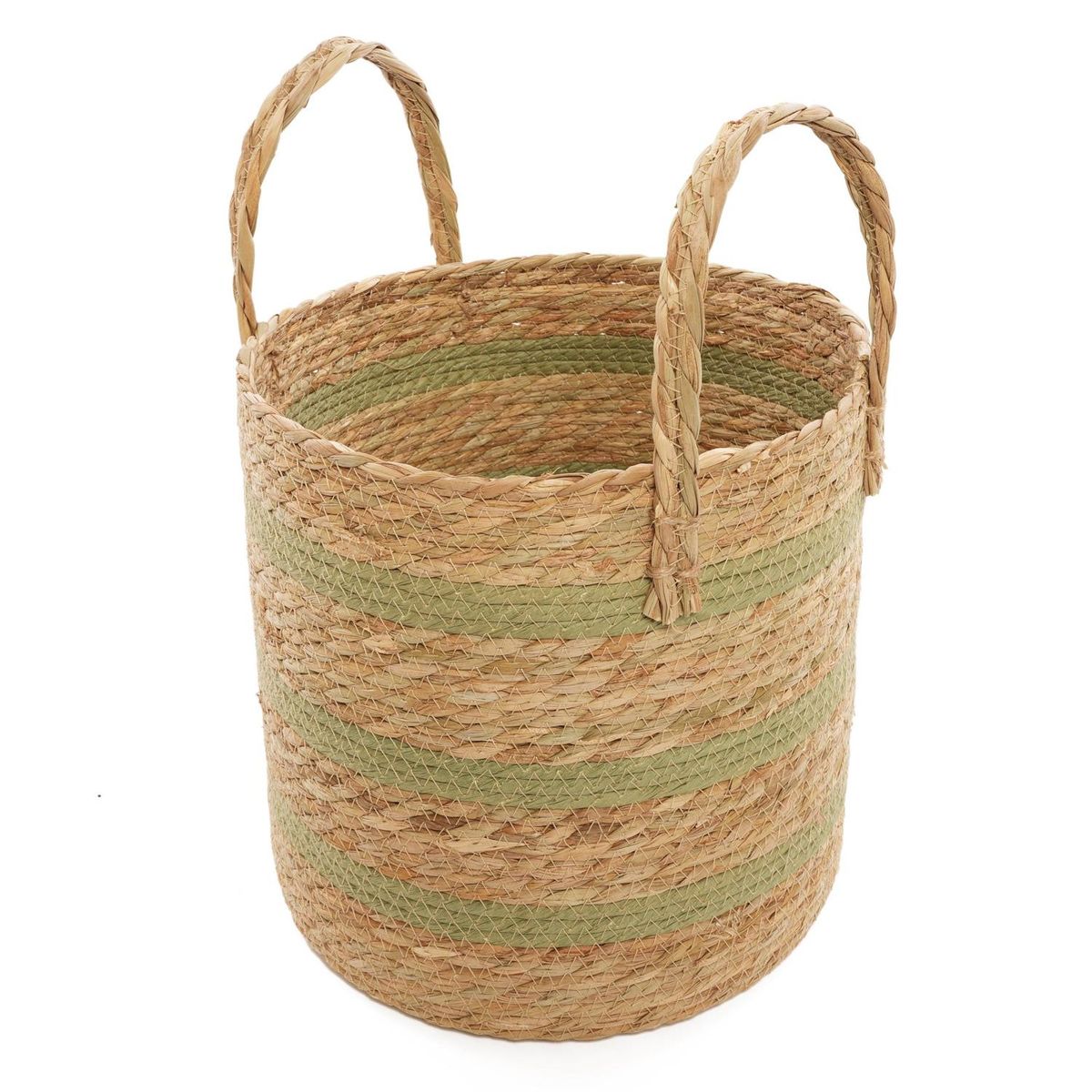 Cesto Tecido c Mgo 27x27x27 Just Home Collection, marca Just Home Collection - Foto Principal