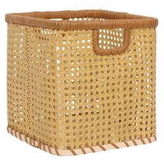 Cesto Trançado Natural 25 X 25 X 25 Cm Just Home Collection