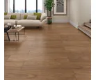 Piso Retificado Acetinado Cerejeira Bac818001 Marrom Interno/externo 18x113cm Caixa 2,03m² Incopisos