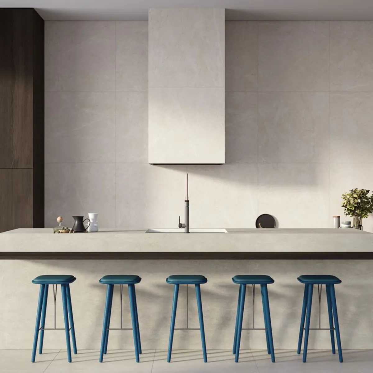 Porcelanato Retificado Acetinado Natural Castellon Gr Cinza Interno/externo 90x90 Cm Caixa 1,62 M² Portinari, marca Portinari - Foto 2