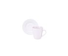 Xicara de  Cafe com Pires 70ml Porcelana Ingrid Tramontina