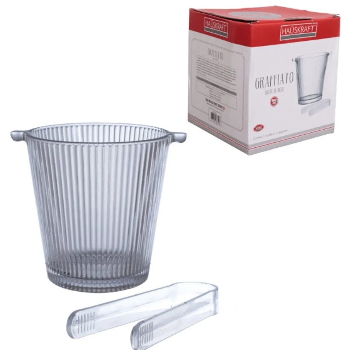 Balde Gelo 880ml Vidro Pequeno Graffiato, marca Hauskraft - Foto Principal