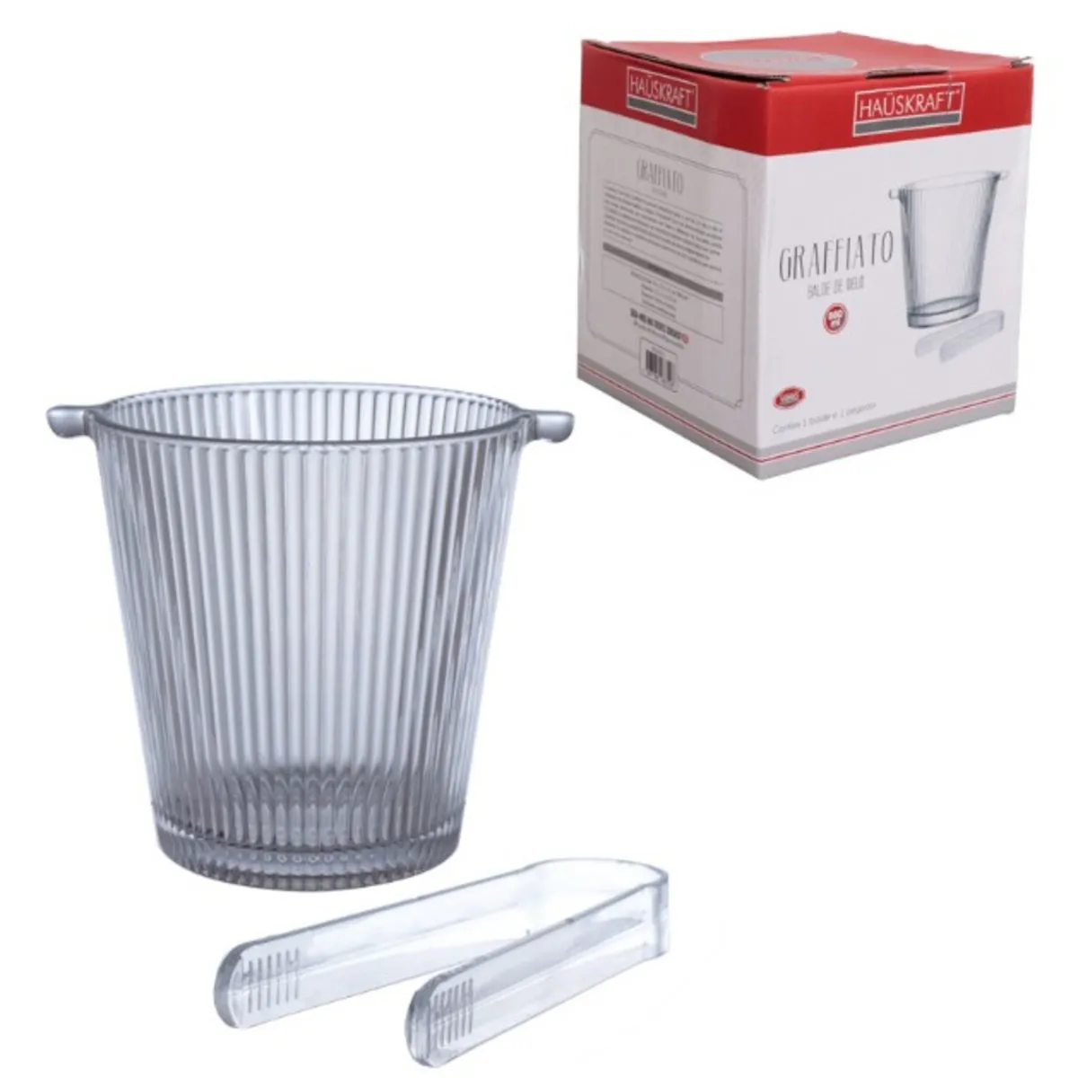 Balde Gelo 880ml Vidro Pequeno Graffiato, marca Hauskraft - Foto Principal