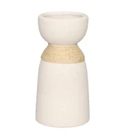 Vaso 8x15cm Mikonos Sisal Branco