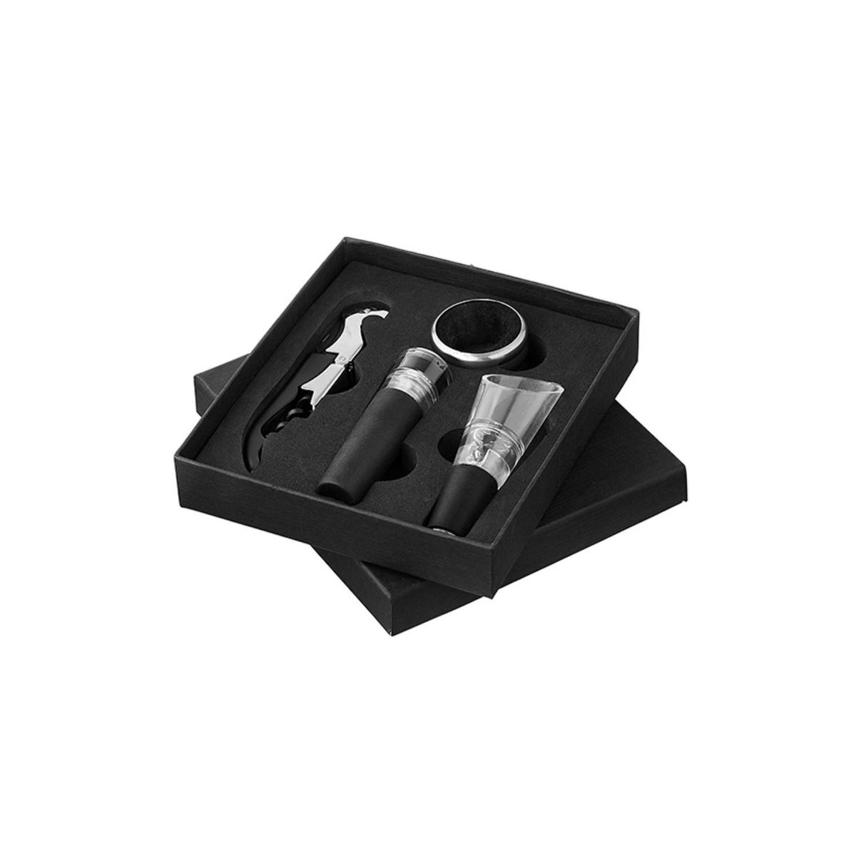 Kit para Vinho 4 Pecas Inox Preto, marca Hauskraft - Foto Principal