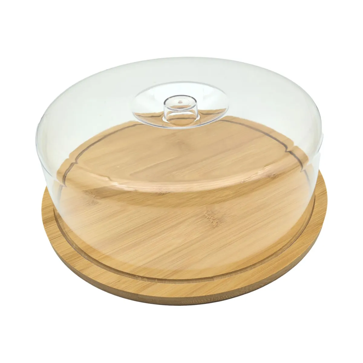 Porta Bolo 28cm Bambu Hauskraft Natural, marca Hauskraft - Foto Principal