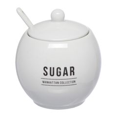 Acucareiro 350ml Porcelana Manhattan Branca