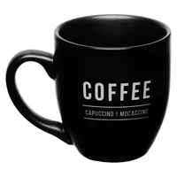 Caneca 300ml Porcelana Manhattan Preto