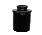 Manteigueira 10cm Porcelana Francesa Manhattan Preto