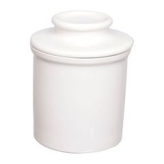 Manteigueira 10cm Porcelana Francesa Manhattan Branco