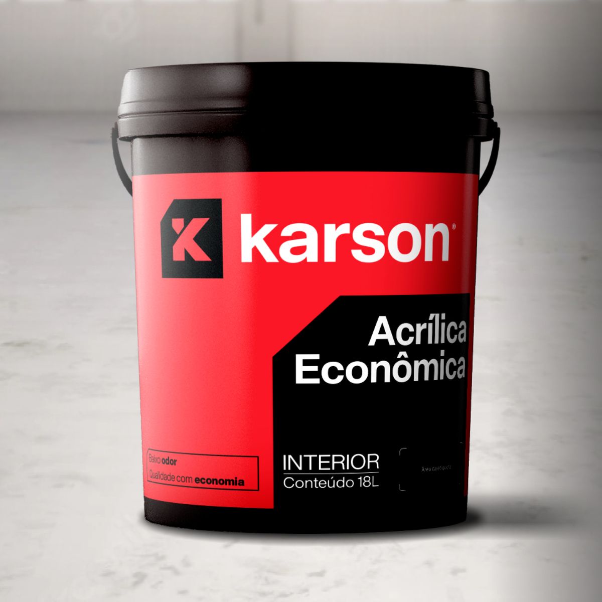 Tinta Acrílica Econômica Branco 18l Karson, marca Karson - Foto 2