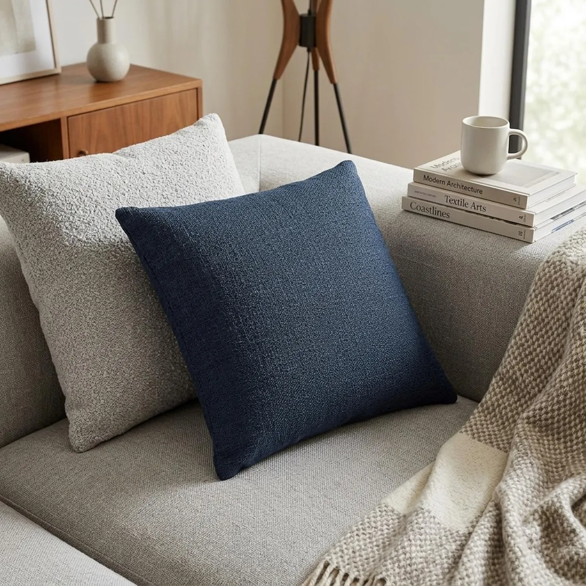 Almofada 45x45 Boucle Oceano Hedrons, marca Hedrons Home Wear - Foto 2