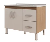 Balcão Cozinha Karson 94CM Freijó Off White Mgm