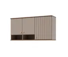 Armario Aereo de Cozinha Agata 114cm Cappuccino/freijo Mgm