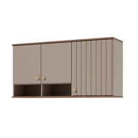 Armario Aereo de Cozinha Agata 114cm Cappuccino/freijo Mgm