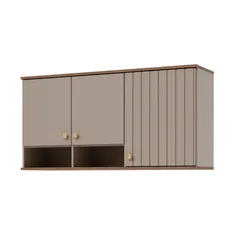 Armario Aereo de Cozinha Agata 114cm Cappuccino/freijo Mgm