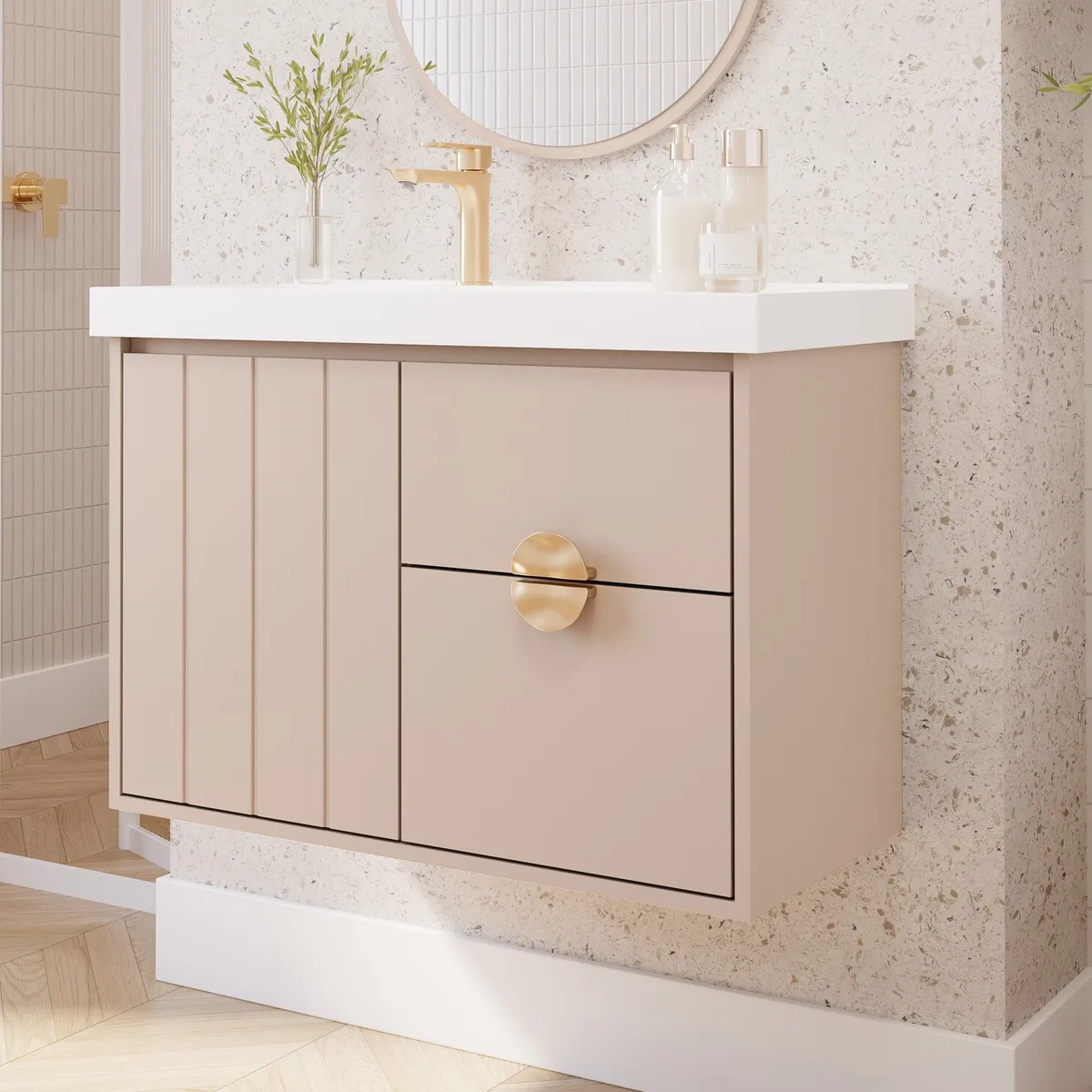 Gabinete para Banheiro Copenhague 60cm Bege Mgm, marca Mgm - Foto 2
