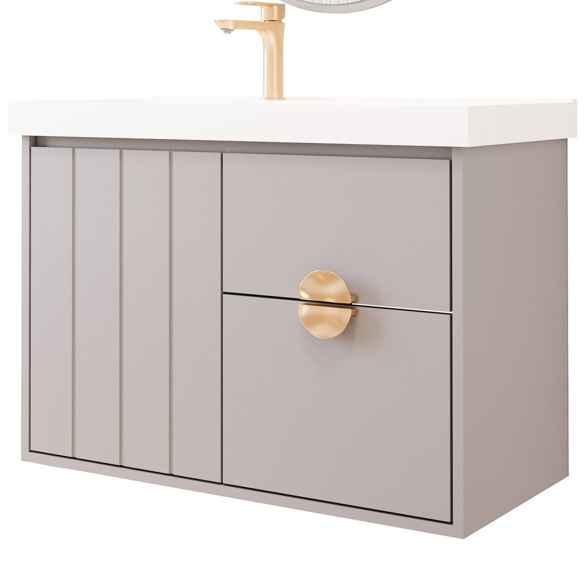 Gabinete para Banheiro Copenhague 60cm Platina Mgm, marca Mgm - Foto Principal