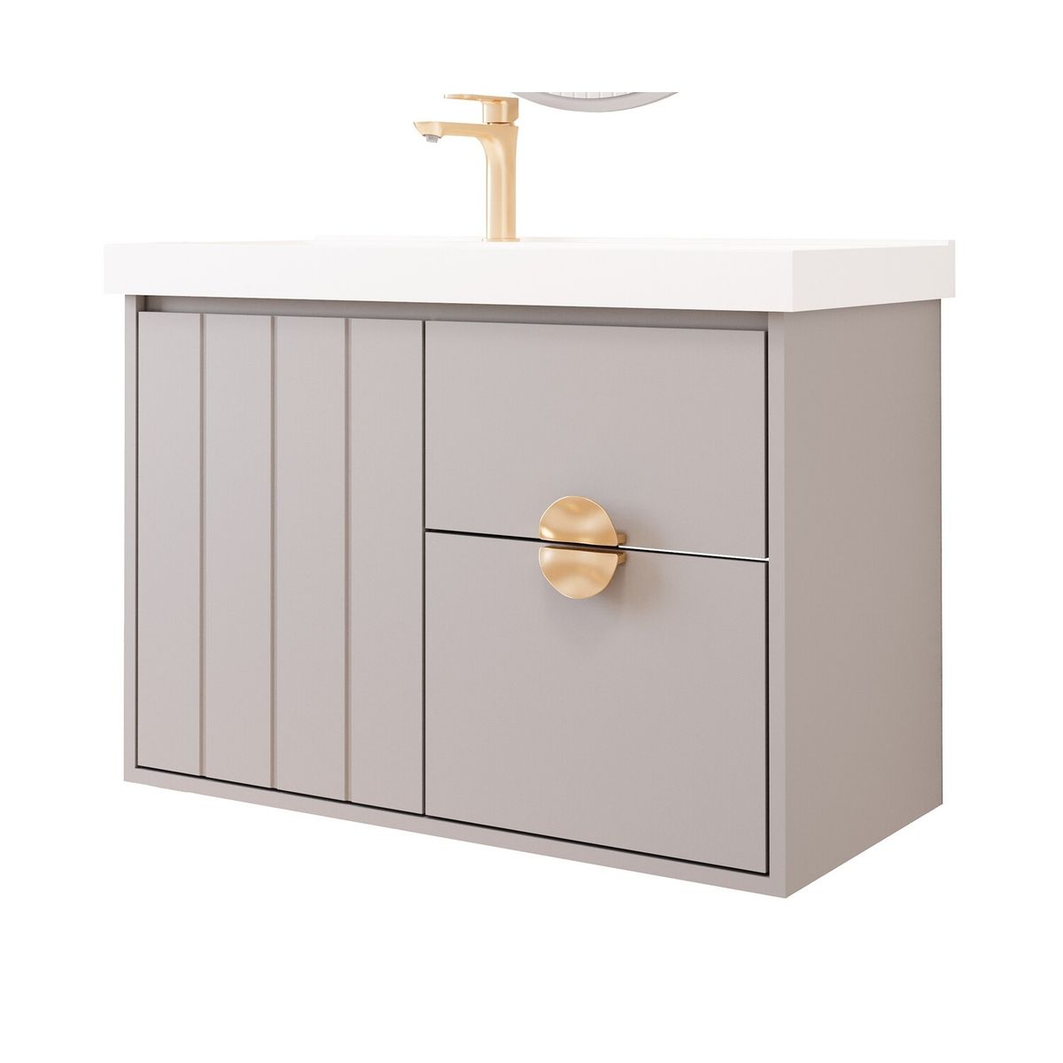 Gabinete para Banheiro Copenhague 60cm Platina Mgm, marca Mgm - Foto Principal