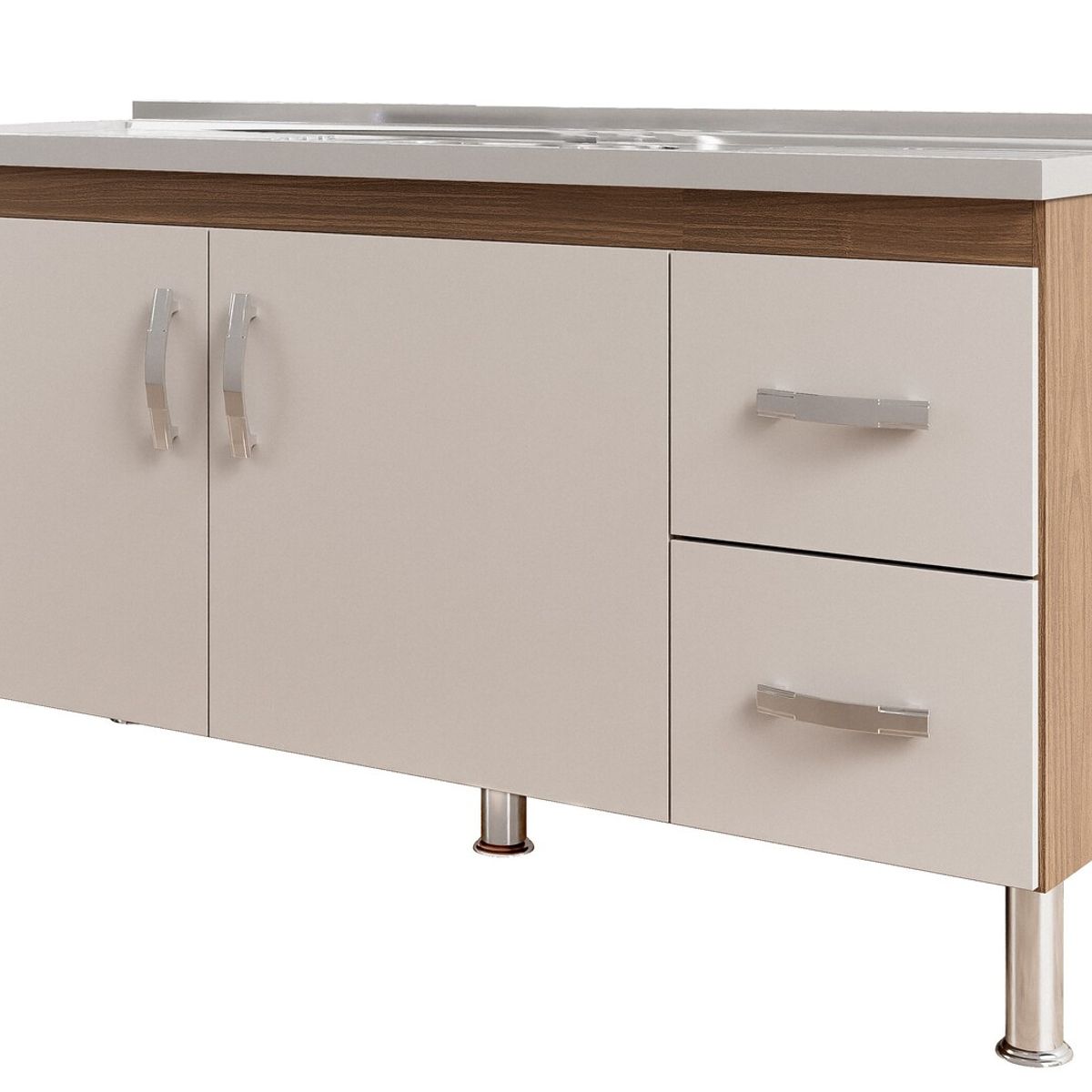 Gabinete para Cozinha Karson 144cm Freijó/off White Mgm, marca Mgm - Foto Principal