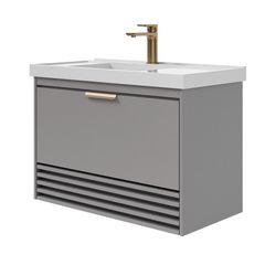 Gabinete para Banheiro Paraty 80cm Platina Mgm