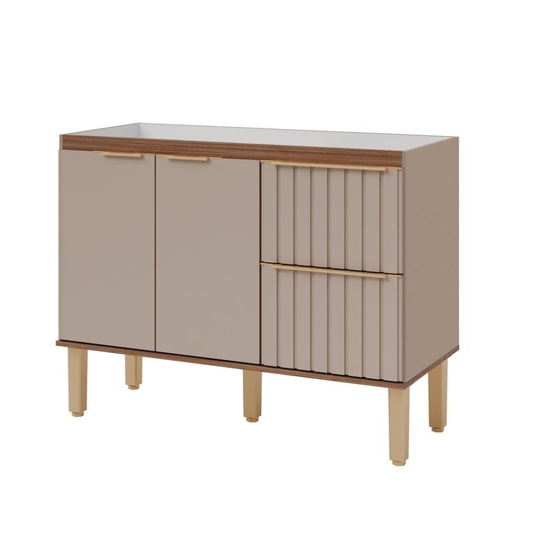 Balcão Cozinha Agata 114cm Cappuccino/freijo Mgm | Sodimac