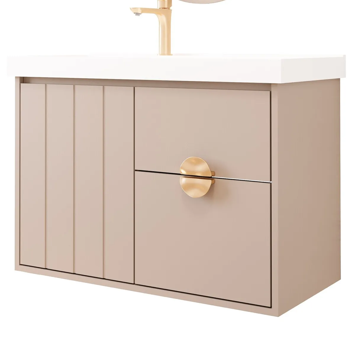 Gabinete para Banheiro Copenhague 80cm Cappucino Mgm, marca Mgm - Foto Principal