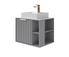 Gabinete para Banheiro Noruega 60cm Platina Mgm