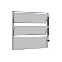 Ecosul Janela Basculante 1 Secção Vidro Mini Boreal 60x60 Branco