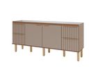 Gabinete para Cozinha Agata 194cm Cappuccino/freijó Mgm