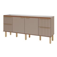 Gabinete para Cozinha Agata 194cm Cappuccino/freijó Mgm