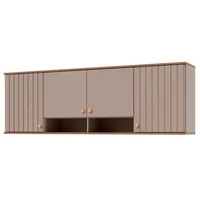 Armarioario Aereo de Cozinha Agata 174cm Cappuccino/freijo Mgm