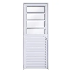 Ecosul Porta Basculante Direita Vidro Mini Boreal 210x80 Branco