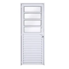 Ecosul Porta Basculante Esquerda Vidro Mini Boreal 210x80 Branco