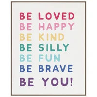 Quadro Be Frase 40x50 Just Home Collection