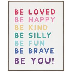 Quadro Be Frase 40x50 Just Home Collection