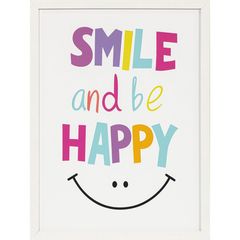 Quadro Smile Happy 40x50 Just Home Collection