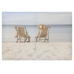 Quadro Cadeiras de Praia 40x60 Just Home Collection