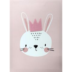 Quadro Coelho1 com Coroa 30x40 Just Home Collection