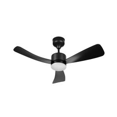 Ventilador de Teto Silence Air 3 Pás Bivolt com Led 18w 6 Velocidades Preto Elgin