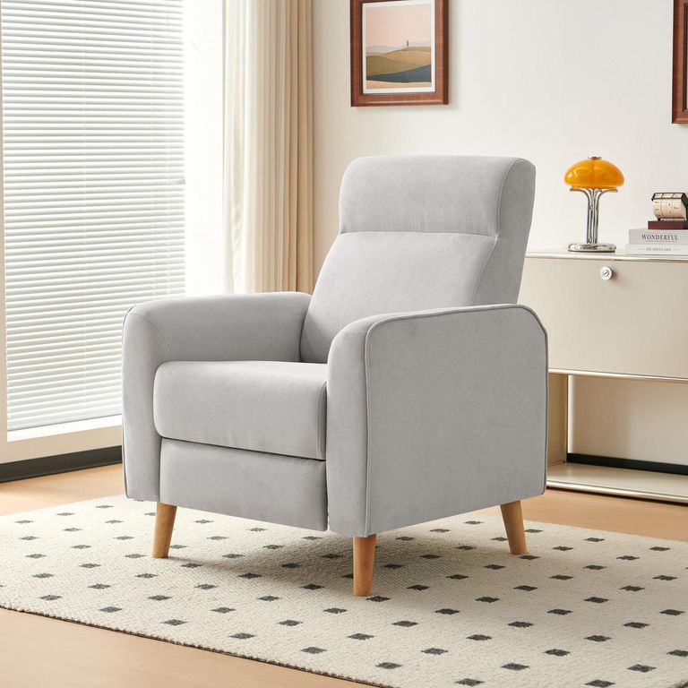 Poltrona 1 Lugar Cinza Mellow 81 Cm Just Home Collection | Sodimac