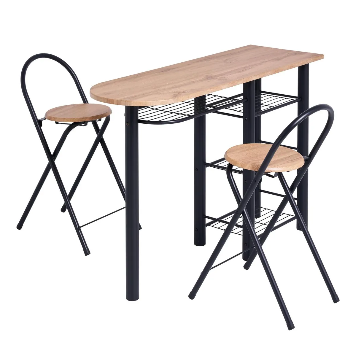 Conjunto bancada com 2 banquetas PLE120X40X73 ROB Casa Bonita, marca Casa Bonita - Foto Principal